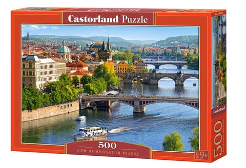 ⁨Puzzle 500 elementów - Widok na mosty w Pradze⁩ w sklepie Wasserman.eu
