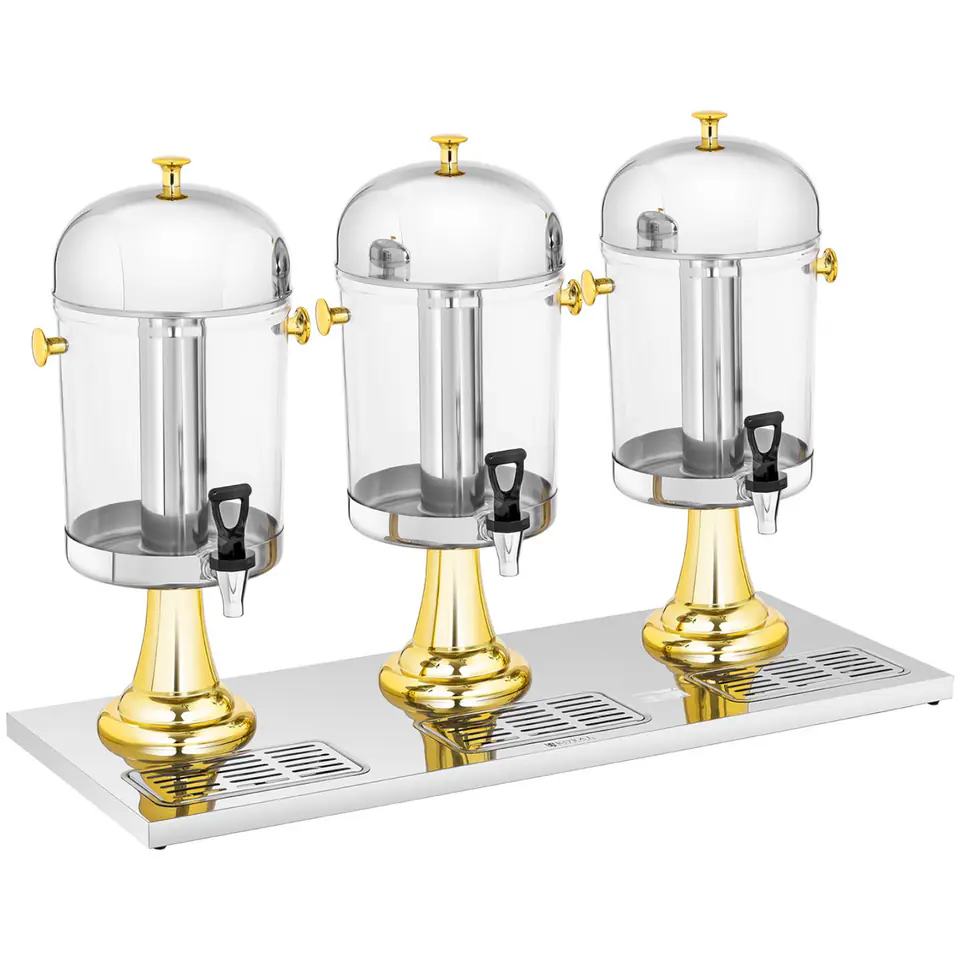⁨Dispenser cooling dispenser buffet for beverage juices triple 3 x 8 l⁩ at Wasserman.eu