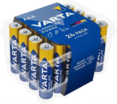⁨BATERIE ALKALICZNE VARTA R3 (AAA) LONGLIFE POWER 24szt PREMIUM BOX⁩ w sklepie Wasserman.eu