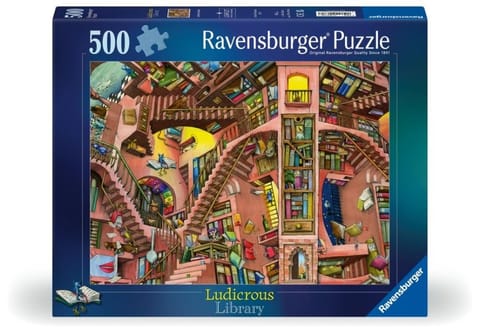 ⁨Puzzle 2D: Fantastyczna biblioteka 500el⁩ w sklepie Wasserman.eu