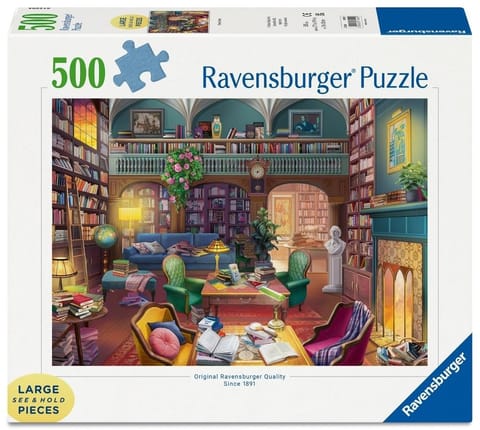 ⁨Puzzle 2D: Wymarzona biblioteka 500el⁩ w sklepie Wasserman.eu