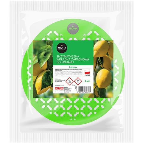 ⁨Wkładka zapachowa enzymatyczna do pisuaru Lemon (2szt.) AROMA PROFESSIONAL⁩ w sklepie Wasserman.eu