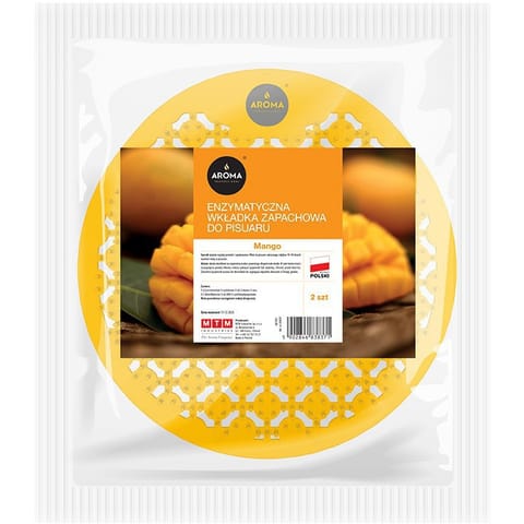 ⁨Wkładka zapachowa enzymatyczna do pisuaru Mango (2szt.) AROMA PROFESSIONAL⁩ w sklepie Wasserman.eu