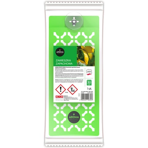 ⁨Zawieszka zapachowa polimerowa Lemon AROMA PROFESSIONAL⁩ w sklepie Wasserman.eu