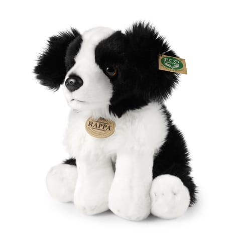 ⁨Rappa - Pluszowa realistyczna maskotka Pies Border Collie siedzący 30 cm Eco-Friendly⁩ w sklepie Wasserman.eu