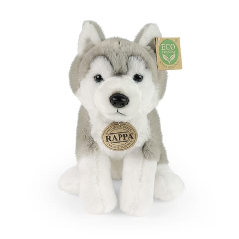 ⁨Rappa - Pluszowa realistyczna maskotka Pies Husky siedzący 23 cm Eco-Friendly Soft Collection⁩ w sklepie Wasserman.eu