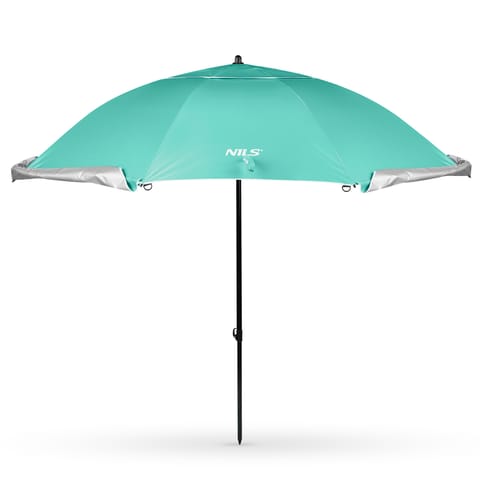 ⁨NC17114 PARASOL/PARAWAN PLAŻOWY 2W1 XXL 240 CM ZIELONY NILS⁩ w sklepie Wasserman.eu