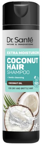 ⁨DR. SANTE Coconut Hair Szampon do włosów suchych i łamliwych Ekstranawilżenie 250 ml⁩ w sklepie Wasserman.eu