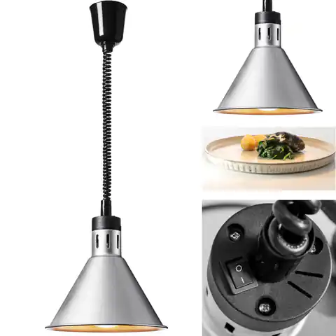 ⁨Heating lamp for infrared dishes IR hanging silver avg. 27.5 cm 250 W⁩ at Wasserman.eu