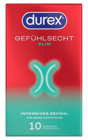 ⁨Durex Gefühlsecht Slim x 10⁩ w sklepie Wasserman.eu