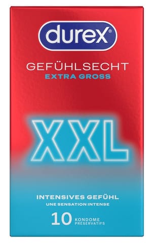 ⁨Durex Gefühlsecht Extra Groß10⁩ w sklepie Wasserman.eu