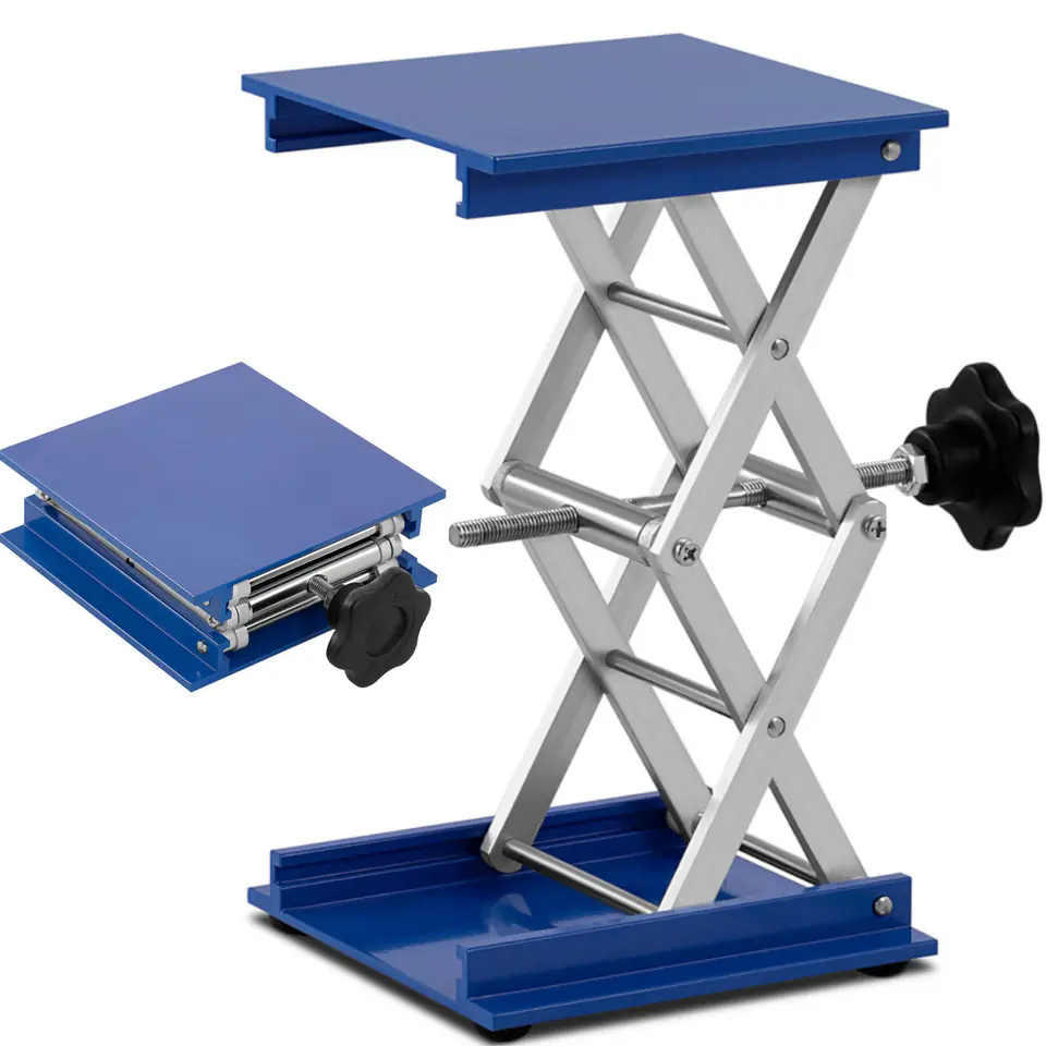 ⁨Laboratory scissor lift 15 x 15 cm to 15 kg⁩ at Wasserman.eu