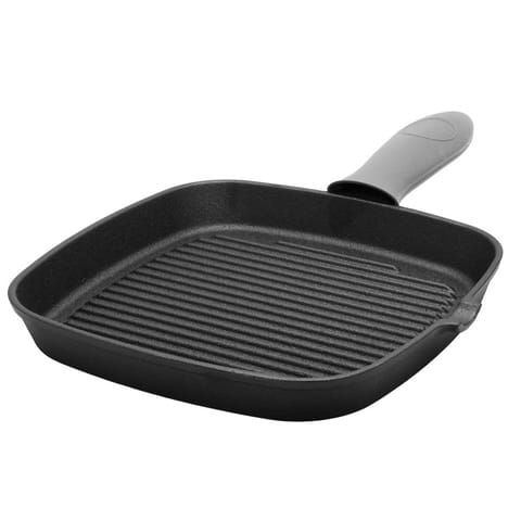 ⁨PATELNIA GRILLOWA ŻELIWNA 24cm Z SILIKONOWĄ NAKŁADKĄ 2668⁩ w sklepie Wasserman.eu