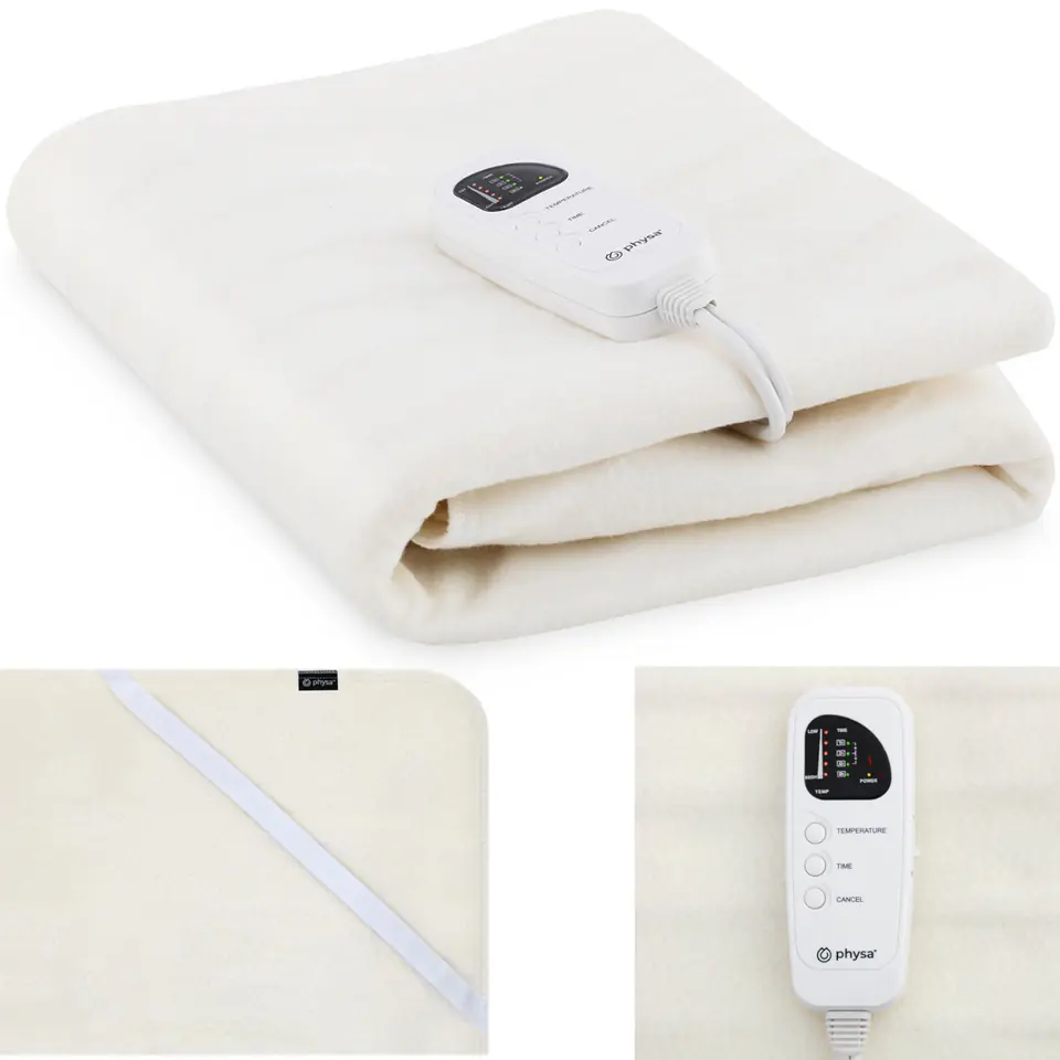 Electric heating blanket mat for massage bed 5 degrees adjustable 180 x 75 cm 60 W at Wasserman.eu