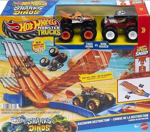 ⁨Hot Wheels Monster Truck Wyścig z demolką 2auta⁩ w sklepie Wasserman.eu