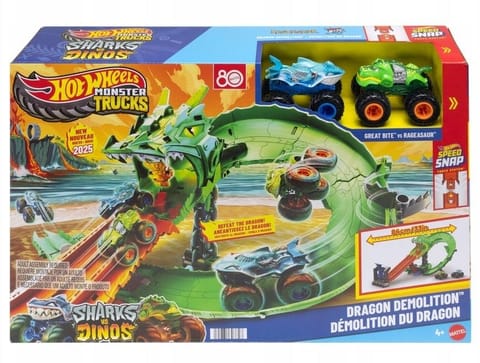 ⁨Hot Wheels Monster Trucks Smoczy Wyścig 2 autka⁩ w sklepie Wasserman.eu