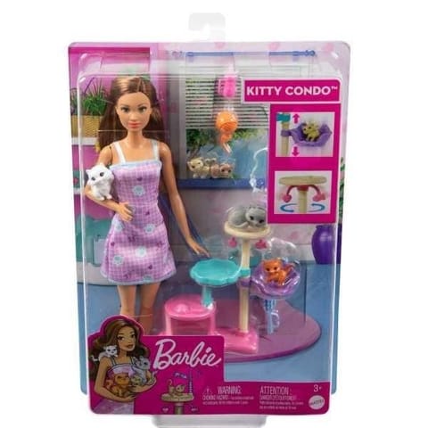 ⁨Barbie Lalka z kotkami Kocia wieża⁩ w sklepie Wasserman.eu