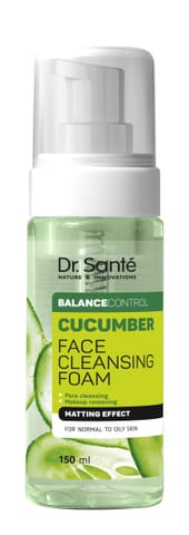 ⁨DR.SANTE Balance Control Oczyszczająca pianka do mycia twarzy Efekt matujący Ogórek 150 ml⁩ w sklepie Wasserman.eu