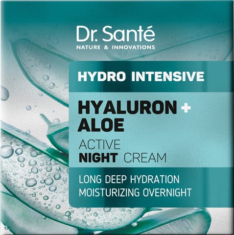 ⁨DR.SANTE Hydro Intensive Aktywny krem intensywnie nawilżający na noc Hyaluron + Aloe 50 ml⁩ w sklepie Wasserman.eu