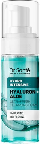 ⁨DR.SANTE Hydro Intensive Pianka oczyszczająca do mycia twarzy Hyaluron + Aloe 150 ml⁩ w sklepie Wasserman.eu