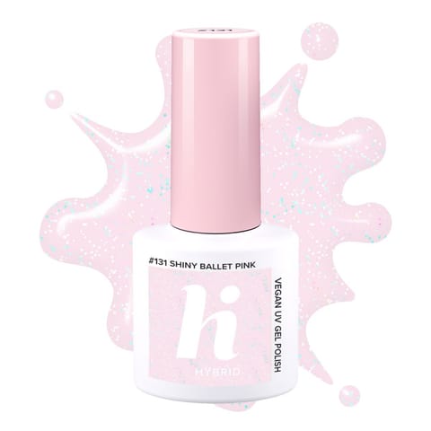 ⁨HI HYBRID Lakier hybrydowy nr. 131 Shiny Ballet Pink 5 ml⁩ w sklepie Wasserman.eu