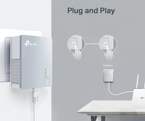 ⁨ADAPTER SIECIOWY TL-PA411-KIT TP-LINK⁩ w sklepie Wasserman.eu