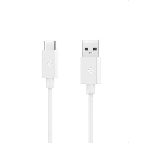 ⁨Spigen EB6020AC Essential - Kabel USB-A do USB-C PD 60W 2m (Biały)⁩ w sklepie Wasserman.eu