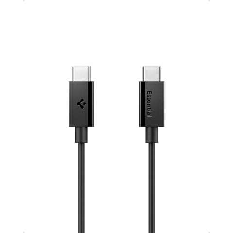 ⁨Spigen EB6020CC Essential - Kabel USB-C do USB-C PD 60W 2m (Czarny)⁩ w sklepie Wasserman.eu
