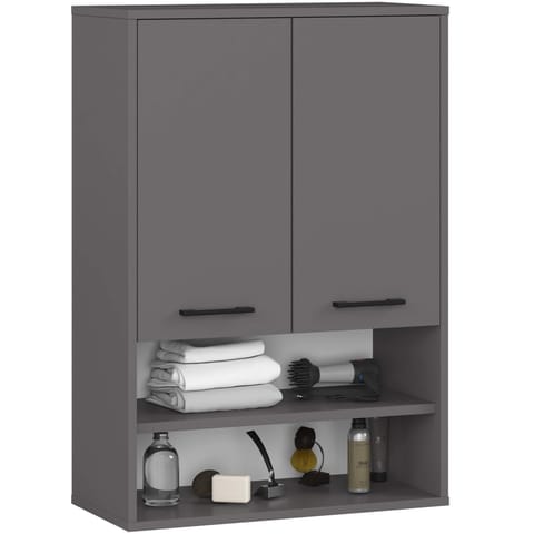 ⁨SZAFKA WISZĄCA FIN H934 W64 2D 1P GRAFIT SZARY⁩ w sklepie Wasserman.eu