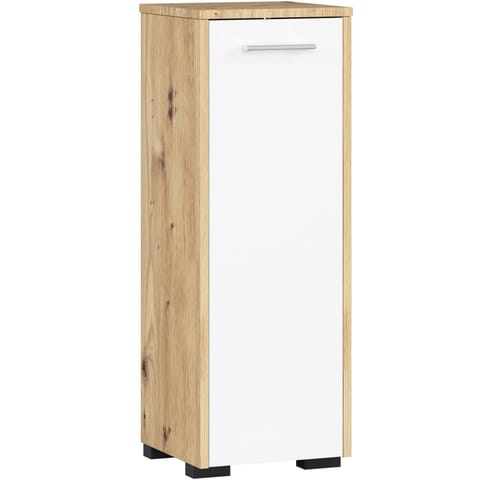 ⁨SZAFKA STOJĄCA ŁAZIENKA FIN S30 1D DĄB ARTISAN / BIAŁA⁩ w sklepie Wasserman.eu