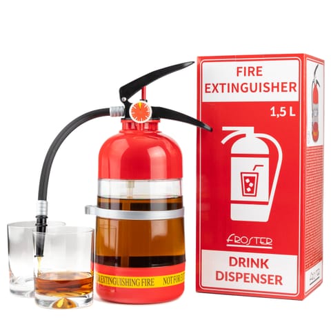 Party beverage fire extinguisher drink dispenser at Wasserman.eu