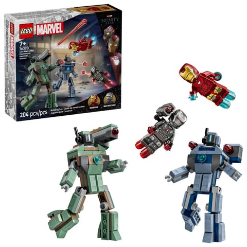⁨LEGO SUPER HEROES Iron Man i War Machine kontra drony Hammera 76320⁩ w sklepie Wasserman.eu