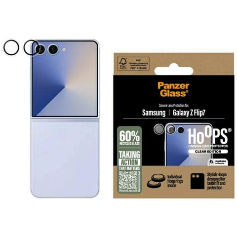 ⁨Szkło hartowane na obiektyw PanzerGlass  Hoops do Samsung Galaxy Z Flip7⁩ w sklepie Wasserman.eu
