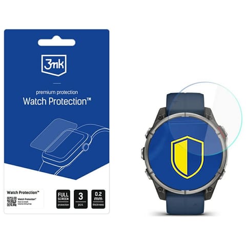 ⁨Szkło hybrydowe 3MK FlexibleGlass Watch  do Garmin quatix 8 – 47mm⁩ w sklepie Wasserman.eu