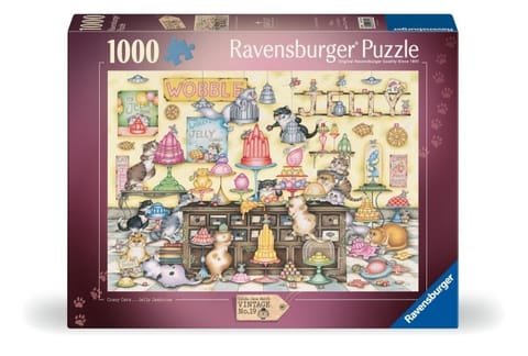 ⁨Puzzle 2D: Crazy cats żelki 1000el⁩ w sklepie Wasserman.eu