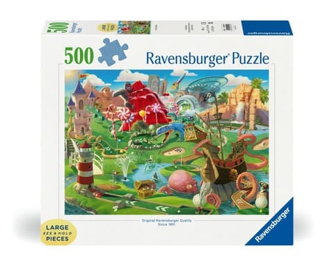 ⁨Puzzle 2D: Park rozrywki 500el⁩ w sklepie Wasserman.eu