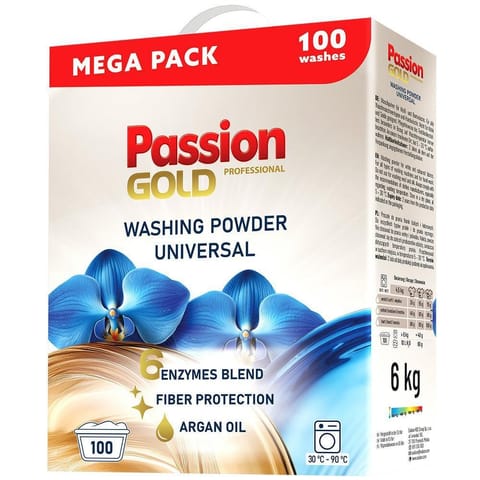 ⁨PASSION GOLD Proszek do prania uniwersalny 100 prań 6 kg⁩ w sklepie Wasserman.eu