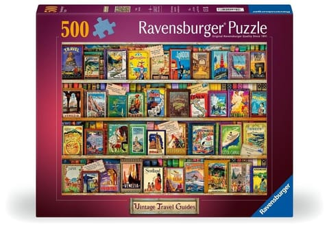 ⁨Puzzle 2D: Vintage - Pocztówki 500el⁩ w sklepie Wasserman.eu