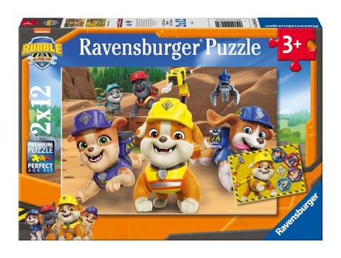 ⁨Puzzle dla dzieci 2D: Rubble i jego ekipa 2x12el⁩ w sklepie Wasserman.eu