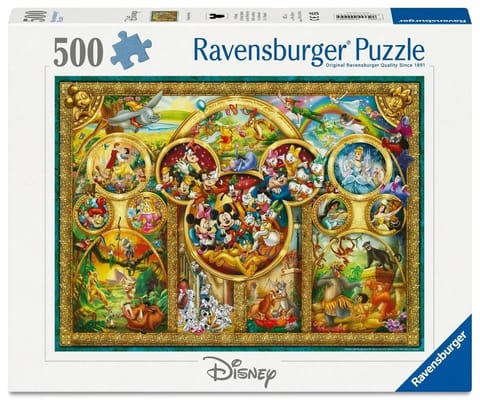⁨Puzzle 2D: Świat Disneya 500el⁩ w sklepie Wasserman.eu