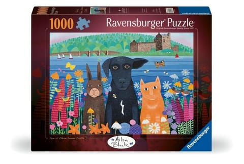⁨Puzzle 2D: Zwierzaki i zamek 1000el⁩ w sklepie Wasserman.eu