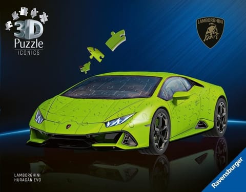 ⁨Puzzle 3D Lamborghini Huracn EVO-Verde⁩ w sklepie Wasserman.eu