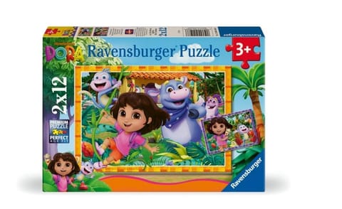 Puzzle dla dzieci 2D: Dora poznaje świat 2x12el w sklepie Wasserman.eu