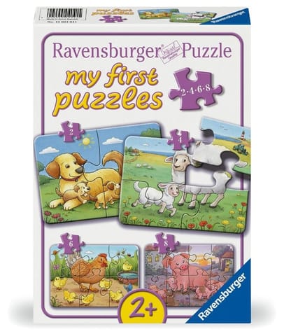 Puzzle dla dzieci 2D: Rodzina zwierząt 2-4-6-8el w sklepie Wasserman.eu