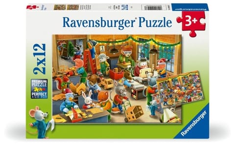 Puzzle dla dzieci 2D: Warsztat świąteczny 2x12el w sklepie Wasserman.eu