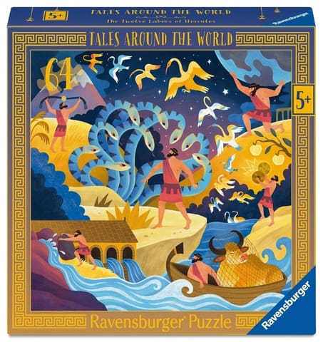 ⁨Puzzle dla dzieci: Dwanaście prac Herkulesa 64el⁩ w sklepie Wasserman.eu