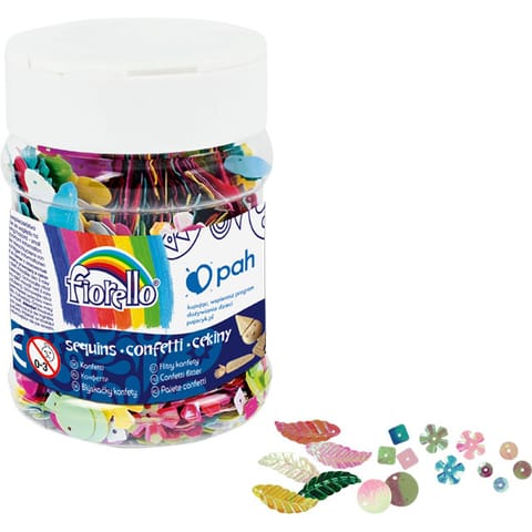 ⁨Cekiny konfetti MIX GR-C70-M FIORELLO słoik 70g. 170-2538⁩ w sklepie Wasserman.eu