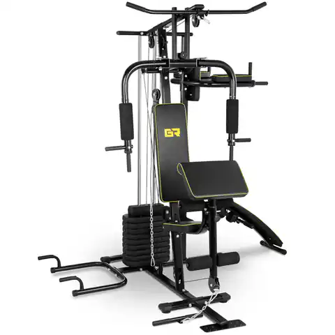 ⁨Atlas do ćwiczeń wielofunkcyjny domowa siłownia 7- stanowisk do 120 kg⁩ w sklepie Wasserman.eu