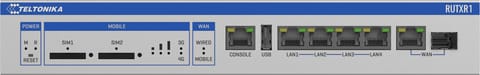 ⁨Teltonika RUTXR1 router przemysłowy 4G / LTE (RUTXR1300000)⁩ w sklepie Wasserman.eu