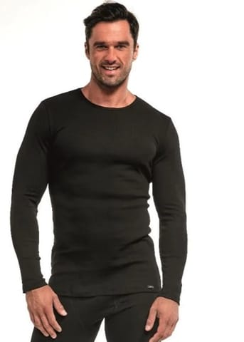 ⁨KOSZULKA CORNETTE AU-214 THERMO 4XL-5XL CZA (kolor czarny, rozmiar 4XL)⁩ w sklepie Wasserman.eu